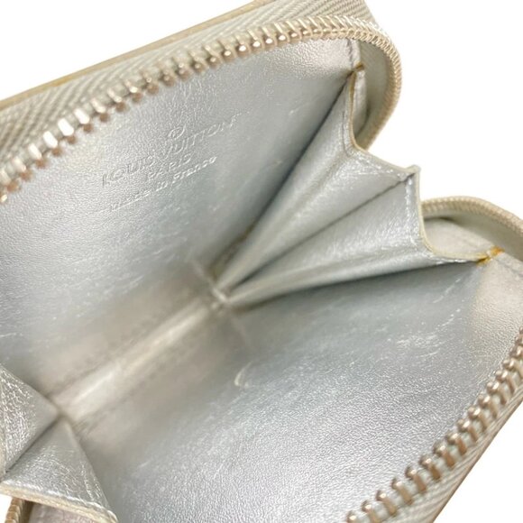 Auth LOUIS VUITTON Porte Monnaie Flocon M58215 Argent Monogram Vernis - SN4029 - Picture 7 of 7